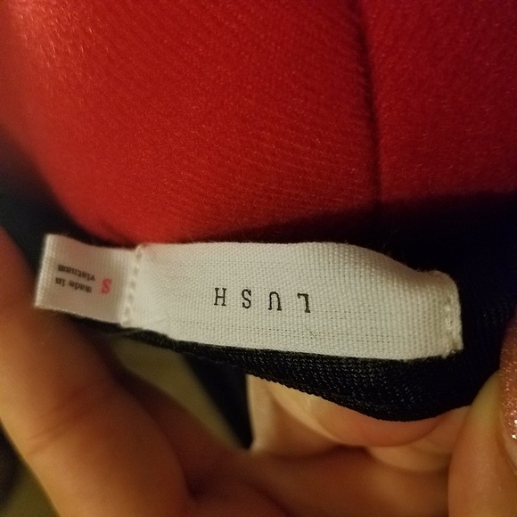 🌻Lush Black Fit and Flare Cross Back Dress - Picture 3 of 5